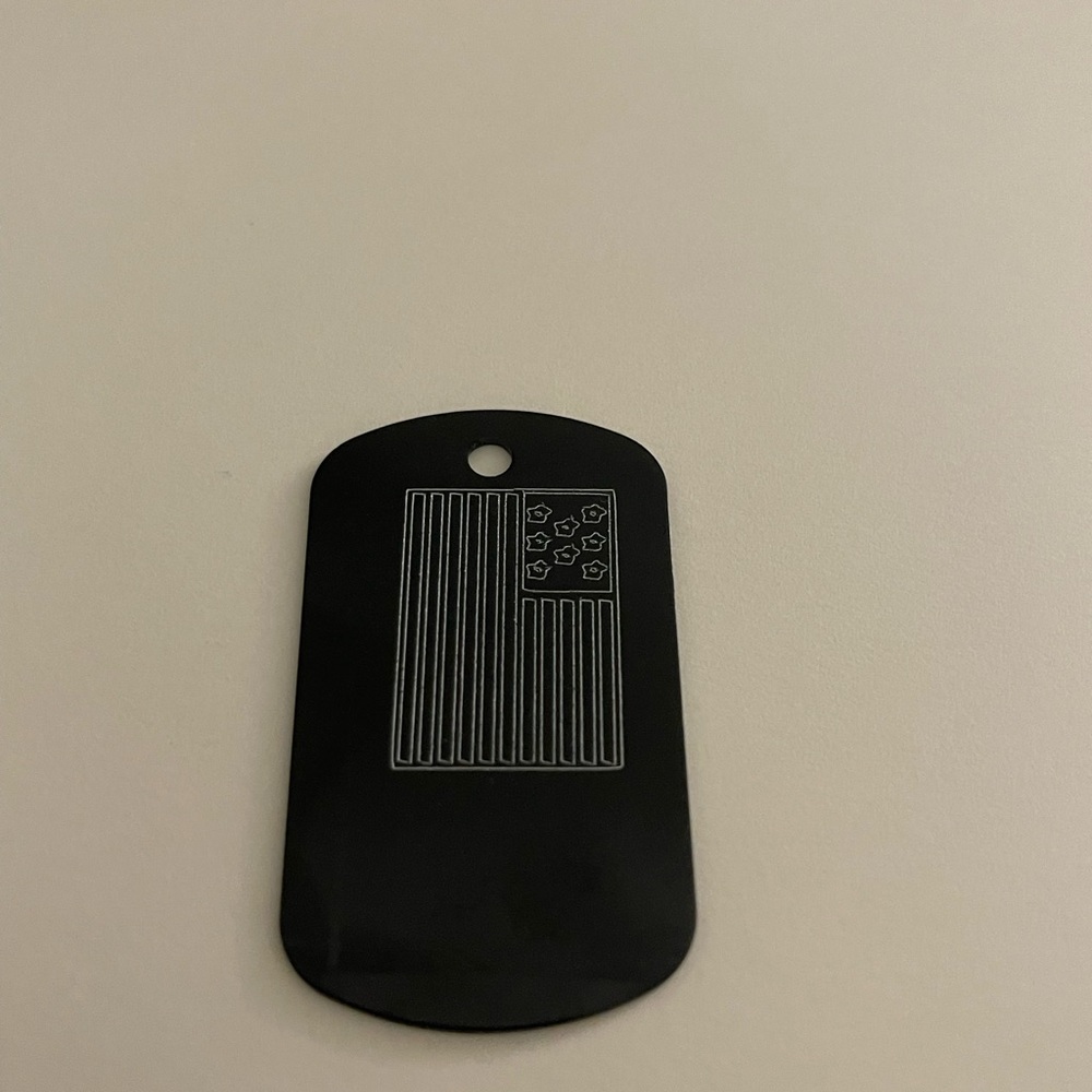 Mini star flag USA dog tag military style new cool design patriotic army navy